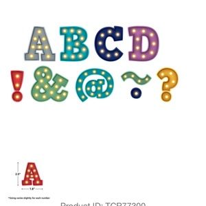 Magnetic letters & daily schedule pocket chart